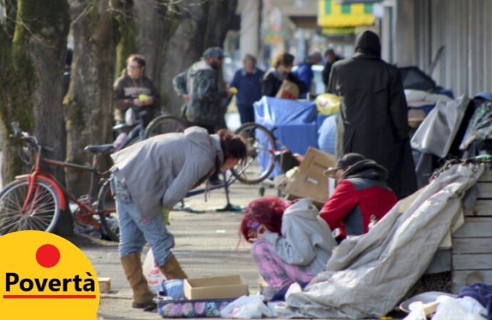 Italia, povertà assoluta tocca 5,6 milioni di persone