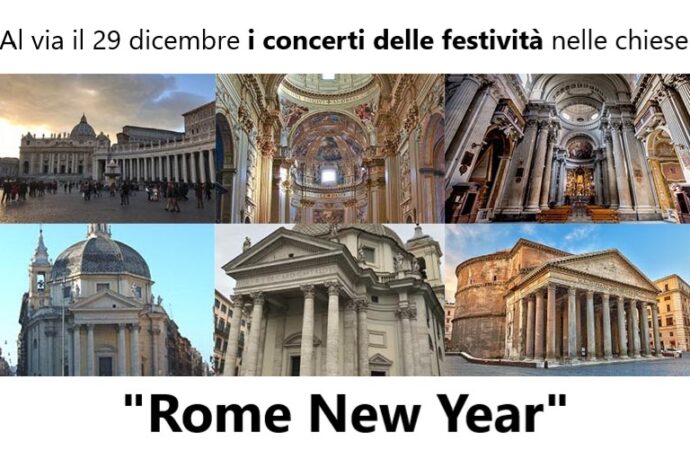 Al via il 29 dicembre i concerti delle festività nelle chiese “Rome New Year