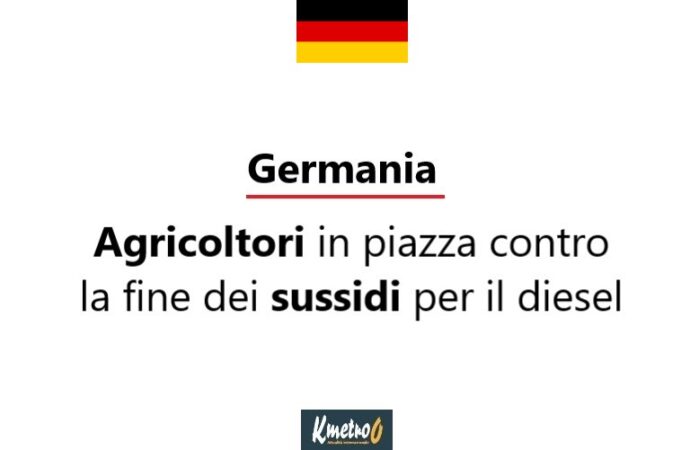 Germania, agricoltori in piazza contro la fine dei sussidi per il diesel