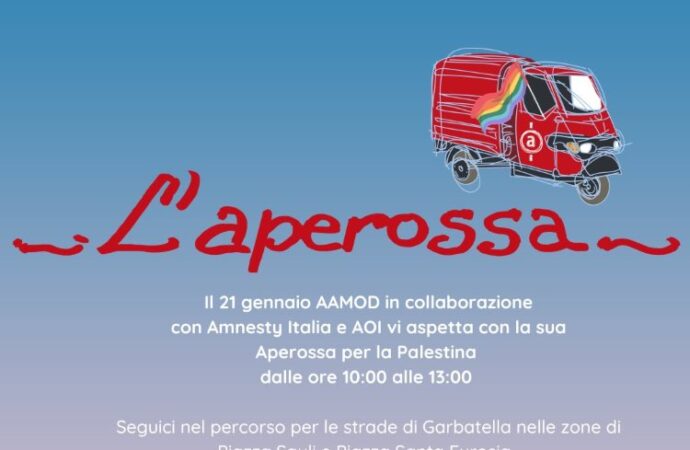 L’Aperossa in piazza per il popolo palestinese