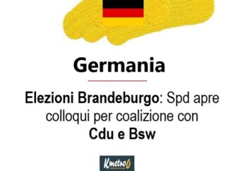 Elezioni Brandeburgo: Spd apre colloqui per coalizione con Cdu e Bsw